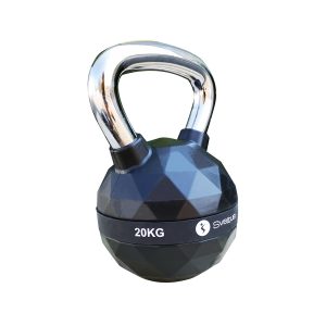 Sveltus kettlebell Diamond 20 kg staal/polyurenthaan zwart
