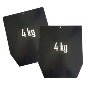 Sveltus gewichten voor vest zwart staal 4 kilo 2 stuks